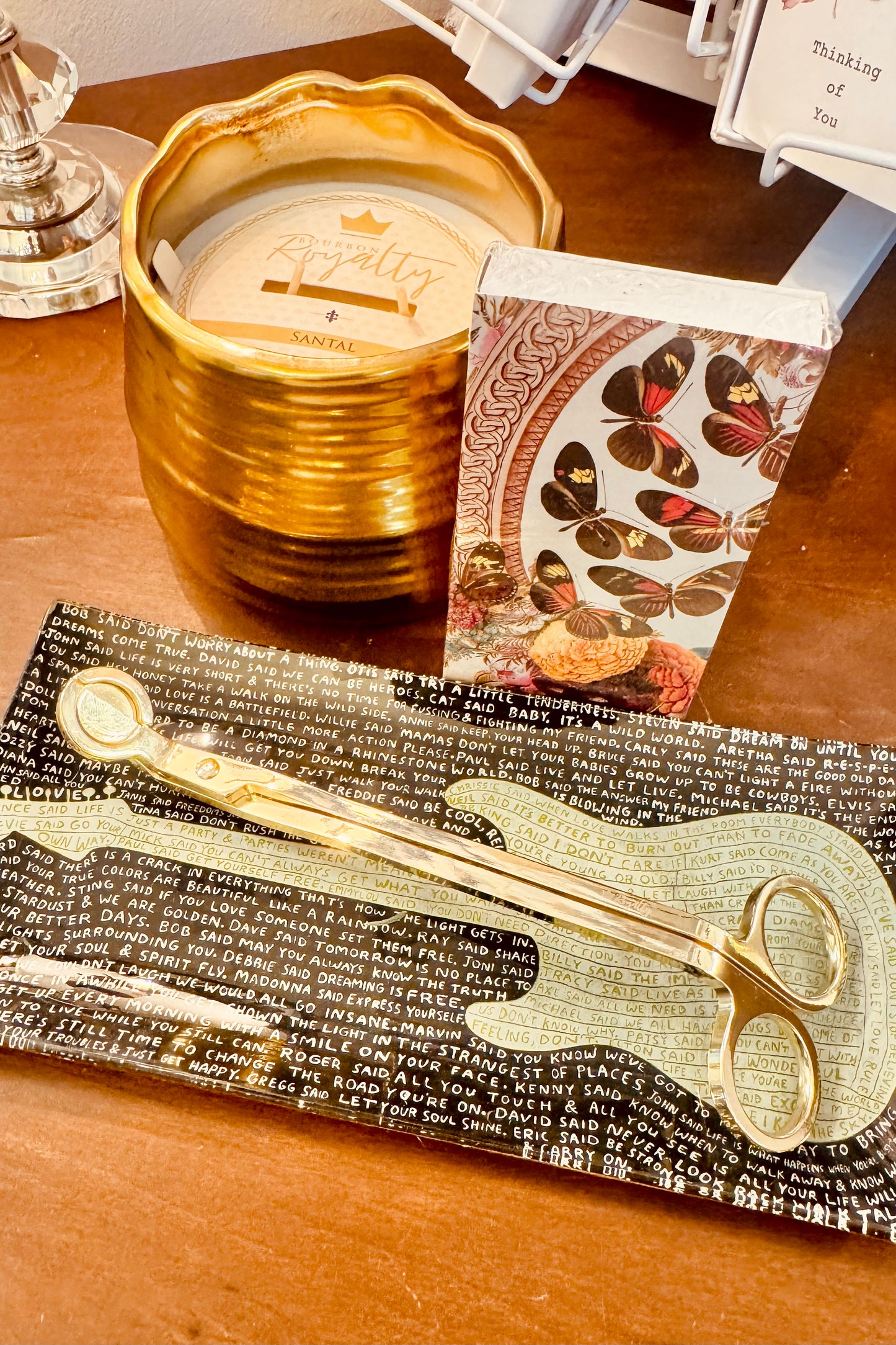 Bourbon Royalty Gold Candle Wick Trimmer ￼