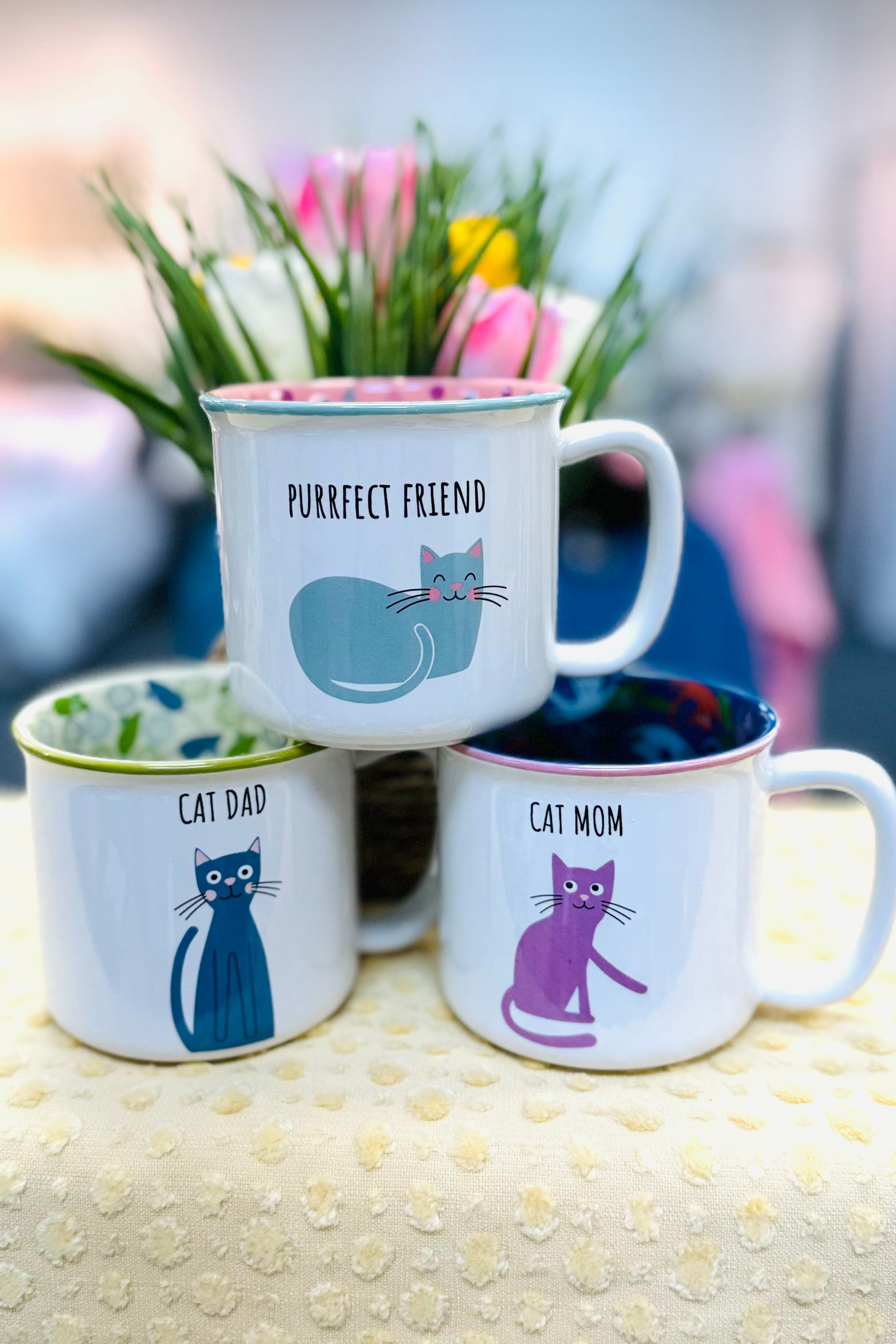 Pawsome Pals 18 oz Coffee Mugs for Cat People