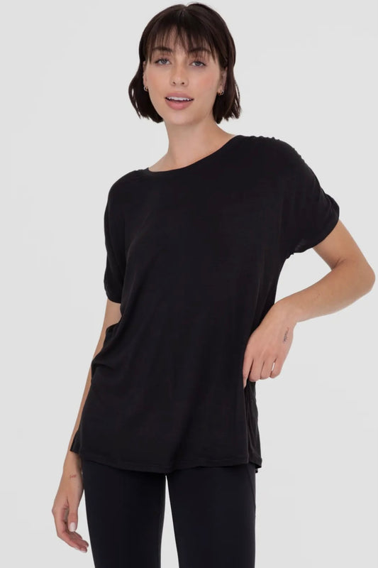 Black Mono B Soft Touch Short Sleeve Essentials Tee