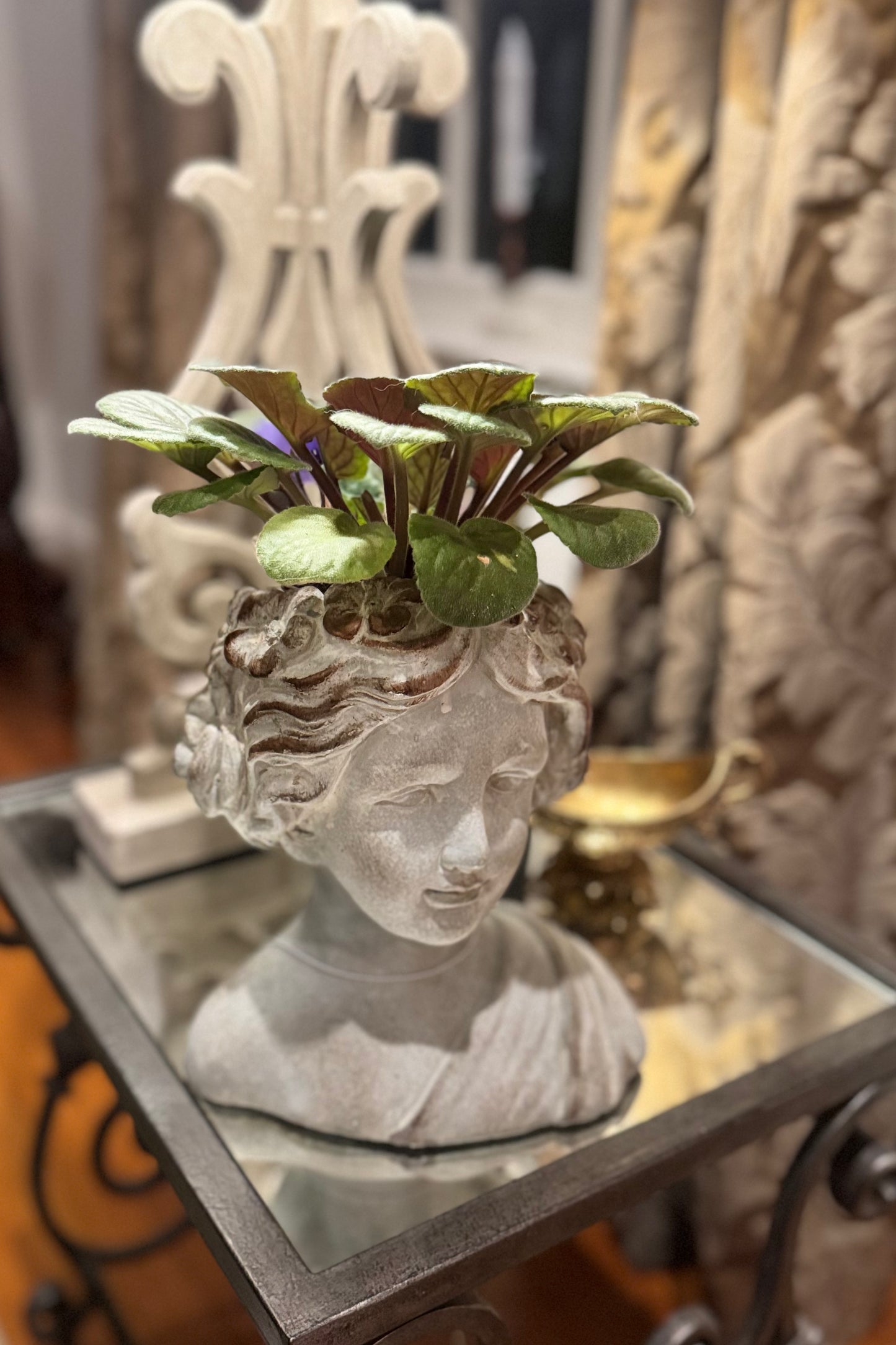Garden Goddess Bust Planter- 10"