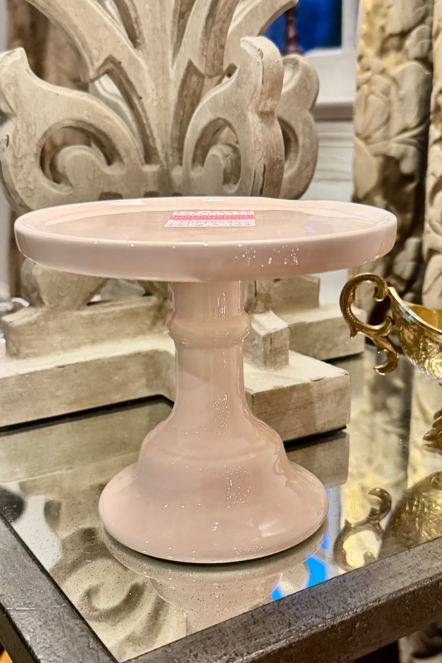 Pale Pink Pedestal Stand