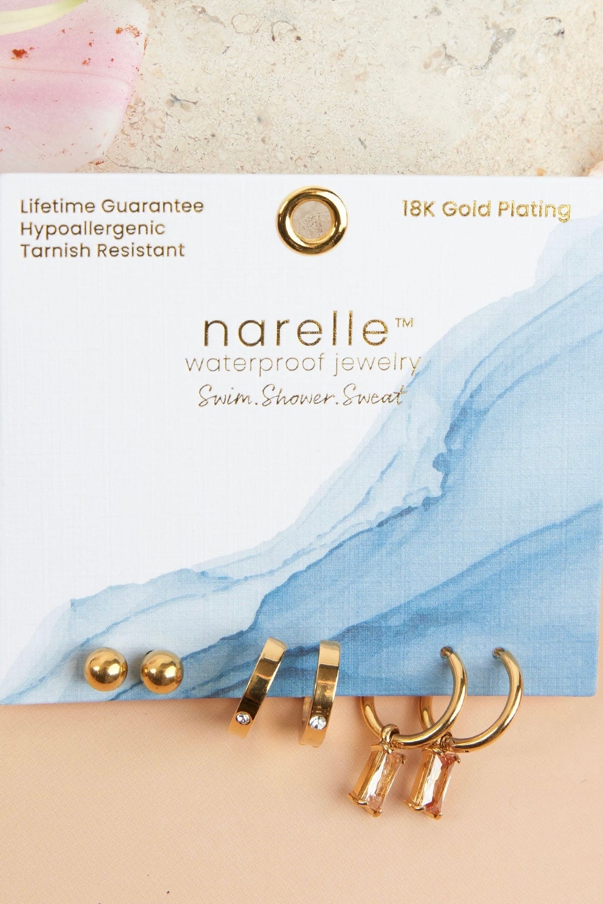 Narelle Waterproof Jewelry- Earrings Collection