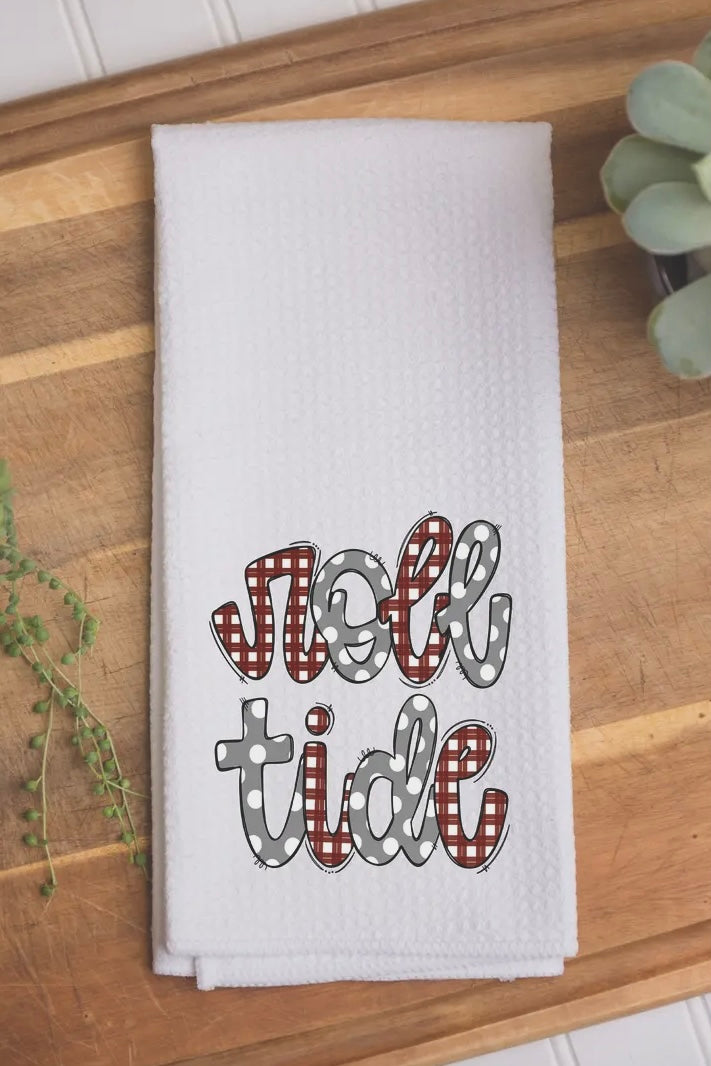 Roll Tide Waffle Accent Towel