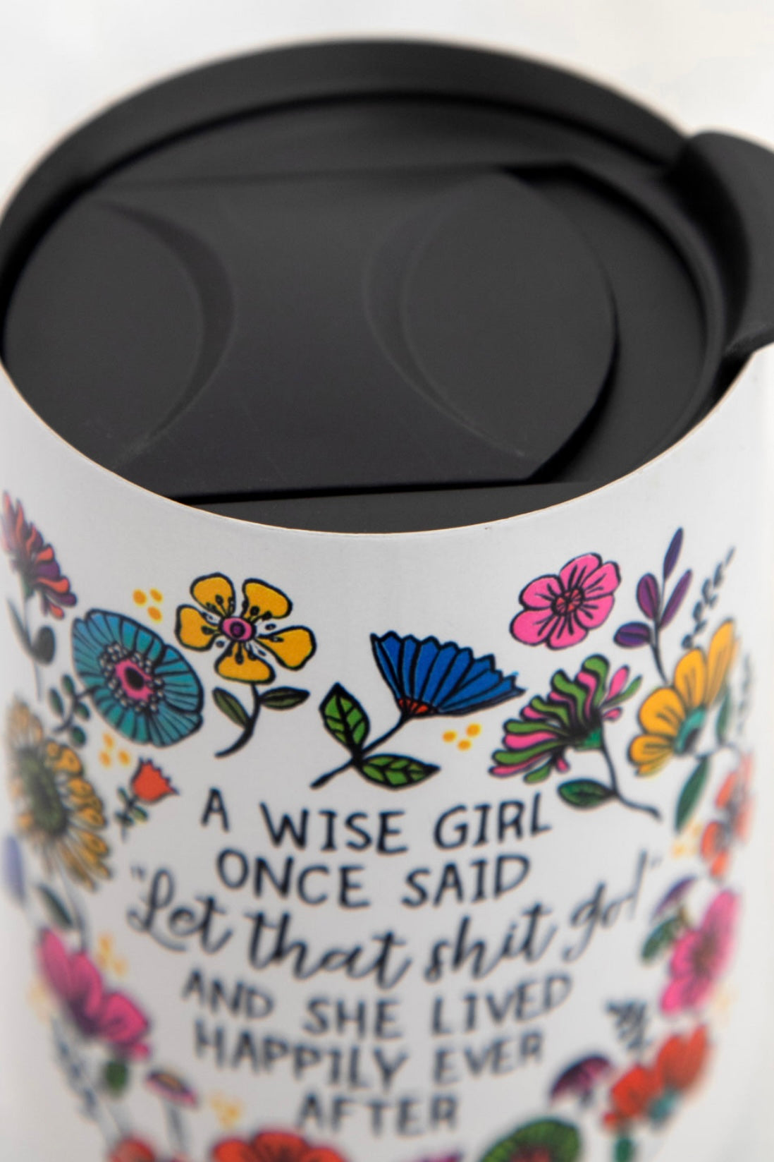 Natural Life Wine Tumbler- Wise Girl Once Said