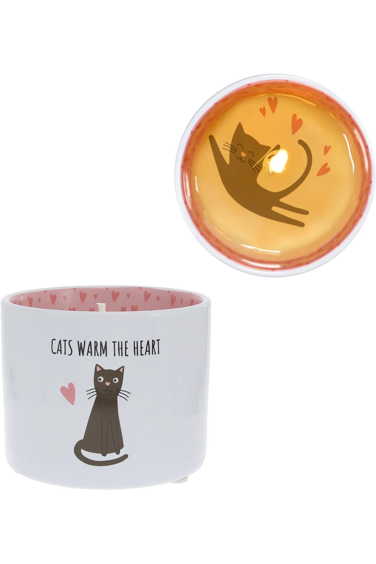 Cats Warm The Heart Wax Reveal 8 Ounce Candle