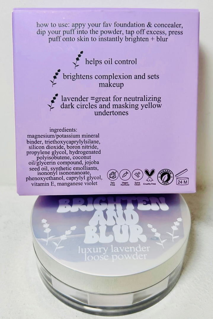 Brighten and Blur Lavender Setting Powder by TMLL