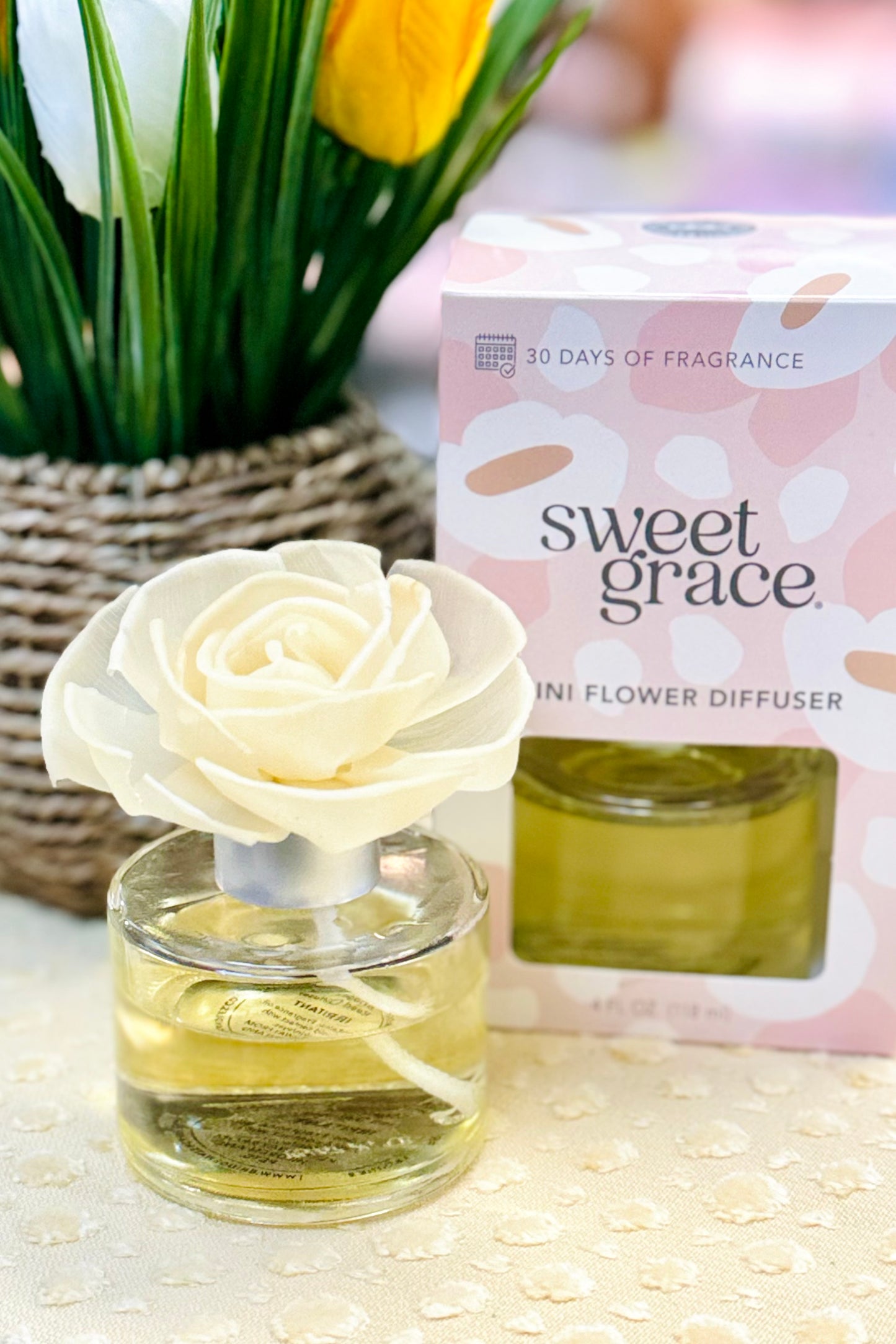 Sweet Grace Mini Flower Diffuser by Bridgewater Candle Company