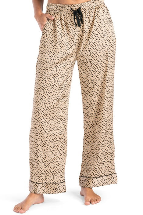 Hello Mello Ooh La Leopard Satin Lounge Pant