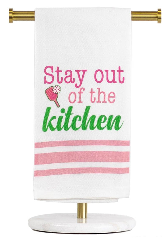 Pickleball Stay Out of the Kitchen Hand Towel