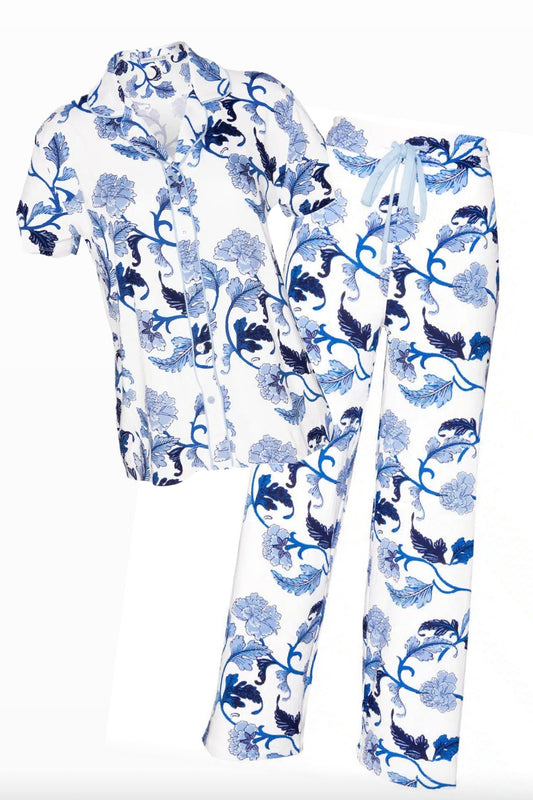 Amanda Blu Acanthus Leaf Pajama Lounge Set