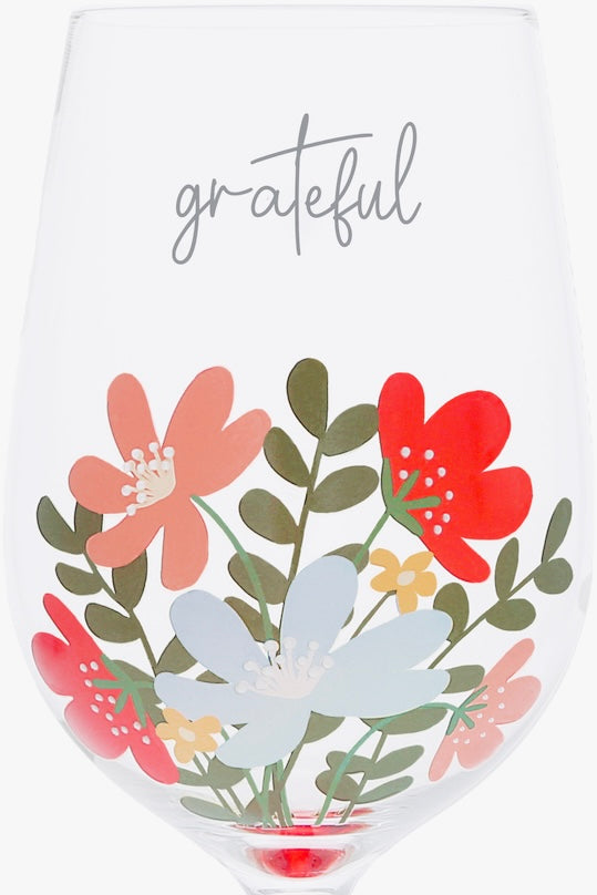 Grateful 16 oz Wine Glass