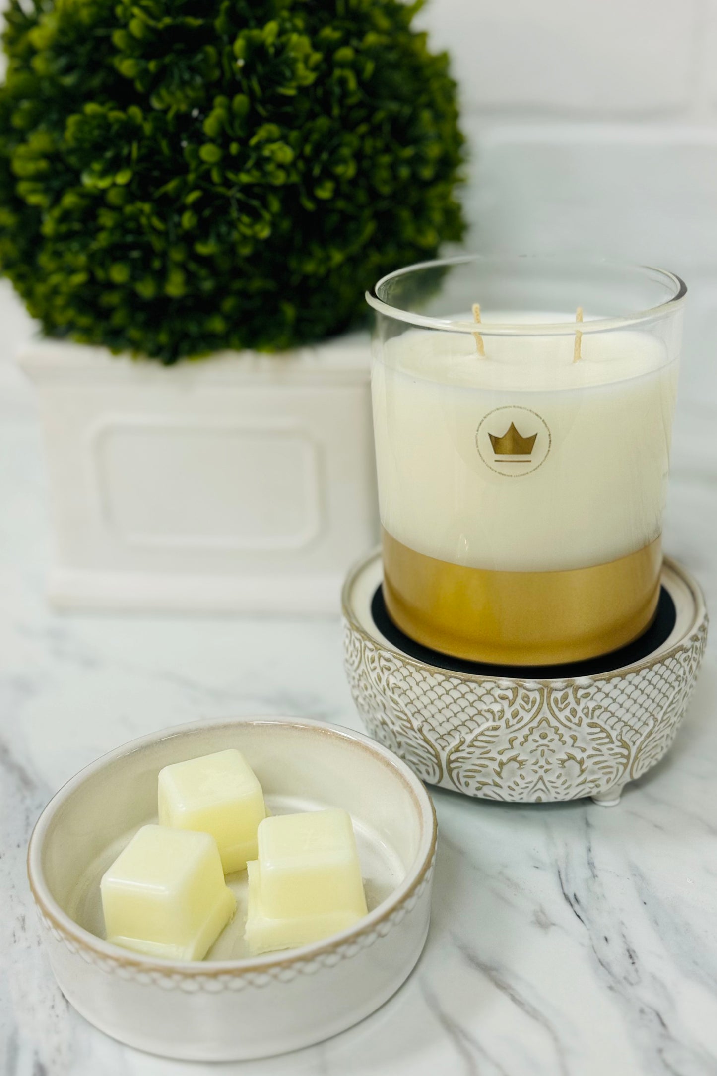 2-in-1 Fragrance Warmers  - Classic: Vintage White