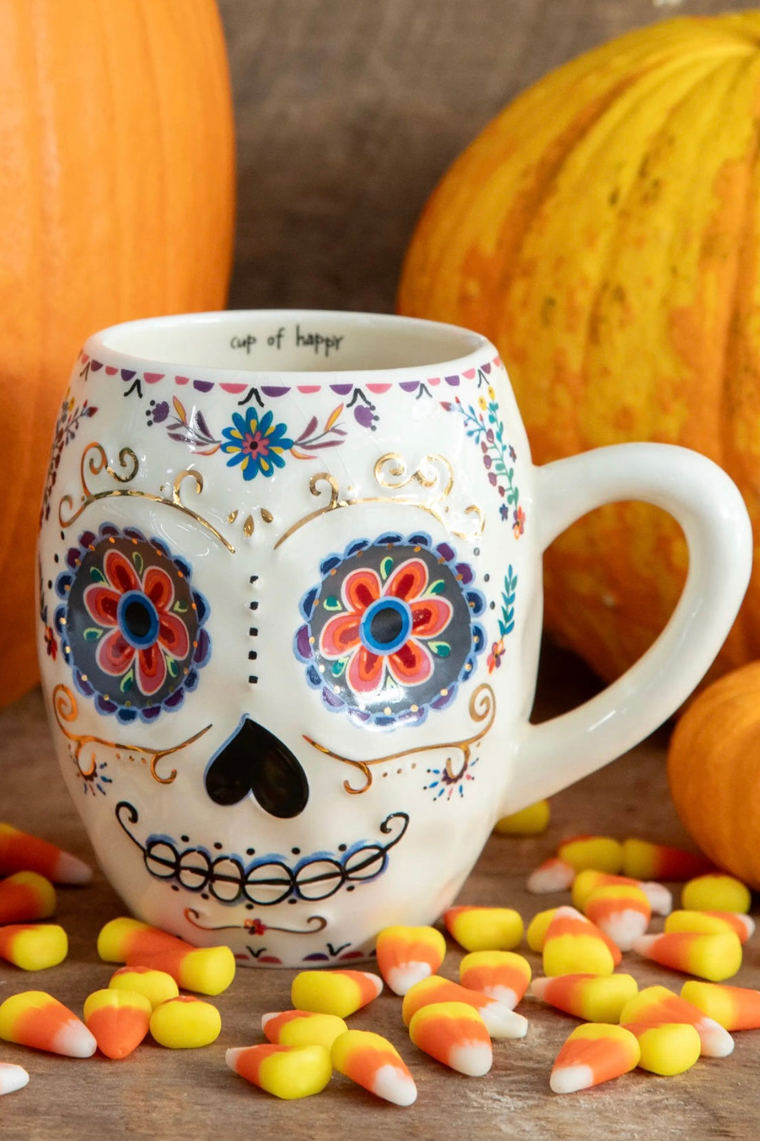 Natural Life Folk Art Coffee Mug- Coco the Sugar Skull