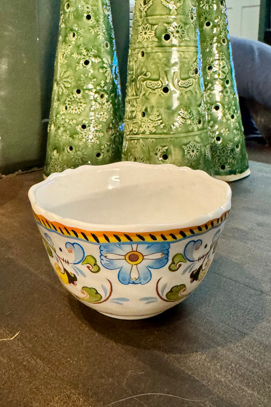Floral Melamine Tidbit Bowl