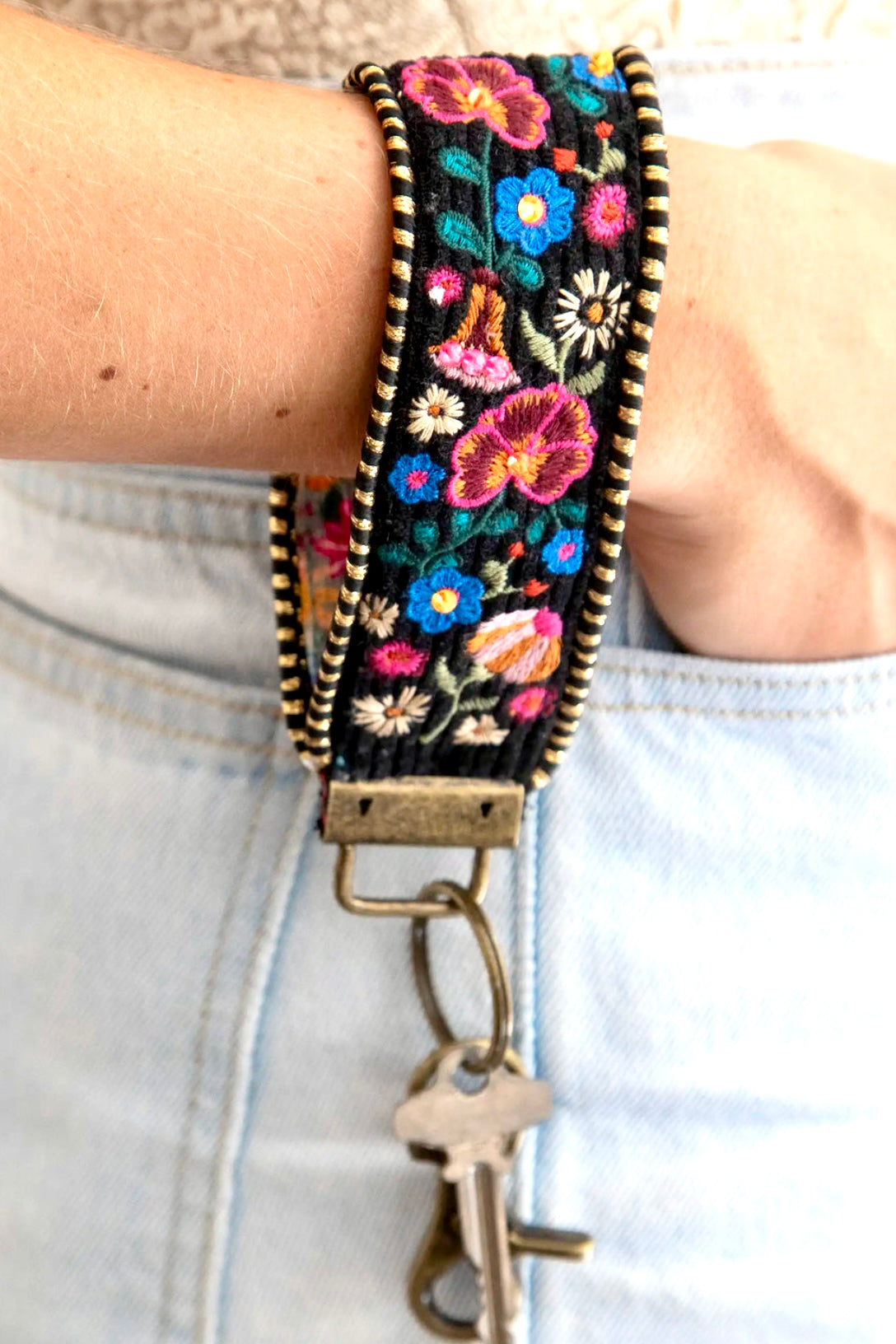 Natural Life Embroidered Key Fob (Choose from 4 styles.)