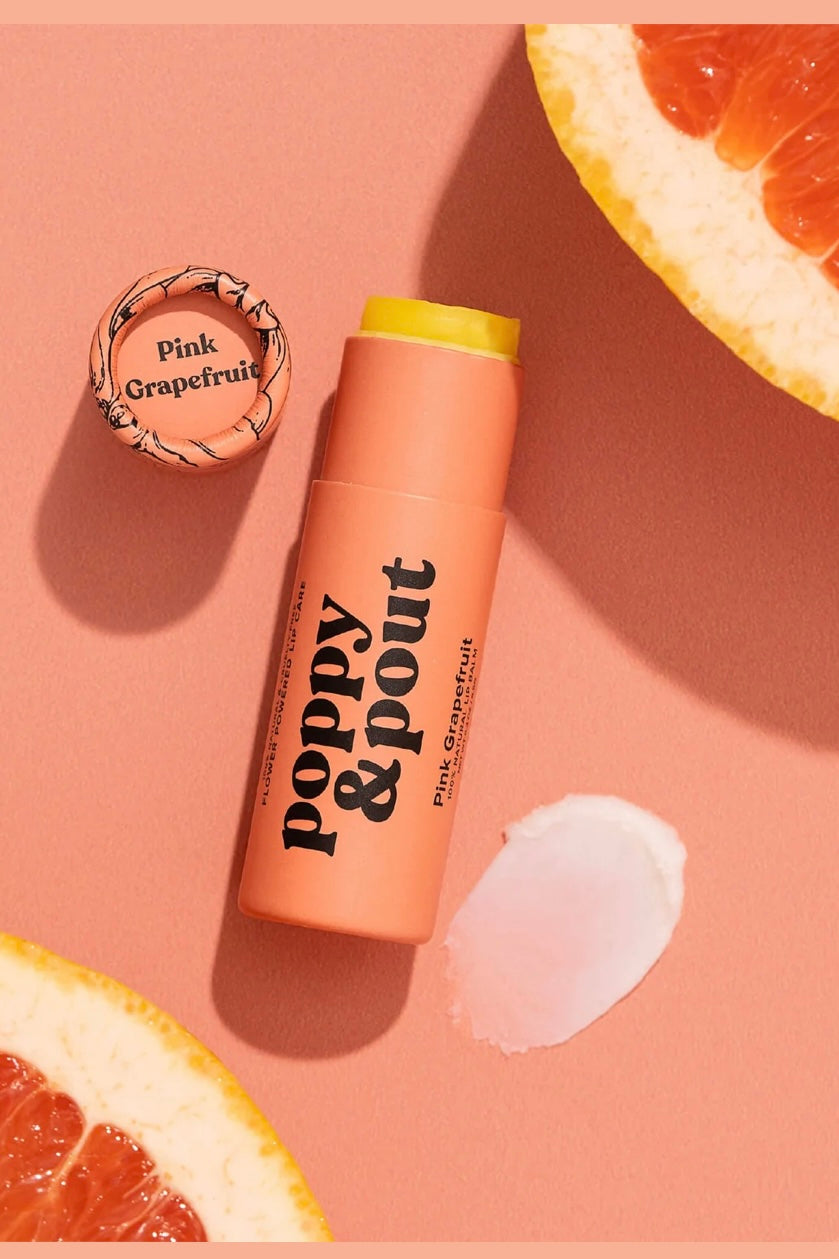 Poppy & Pout Pink Grapefruit Premium Organic Lip Balm