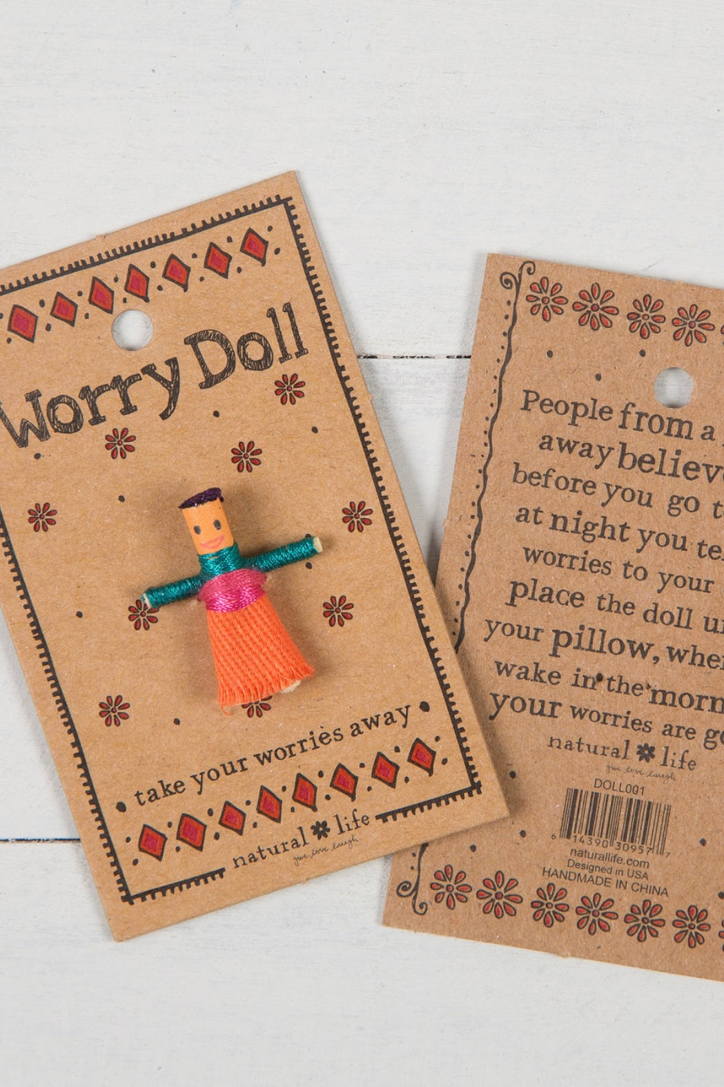 Natural Life Worry Doll