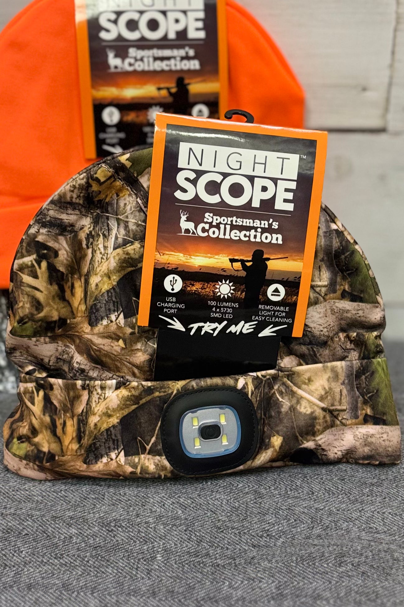 Sportsman’s Night Scope Rechargeable LED Beanie