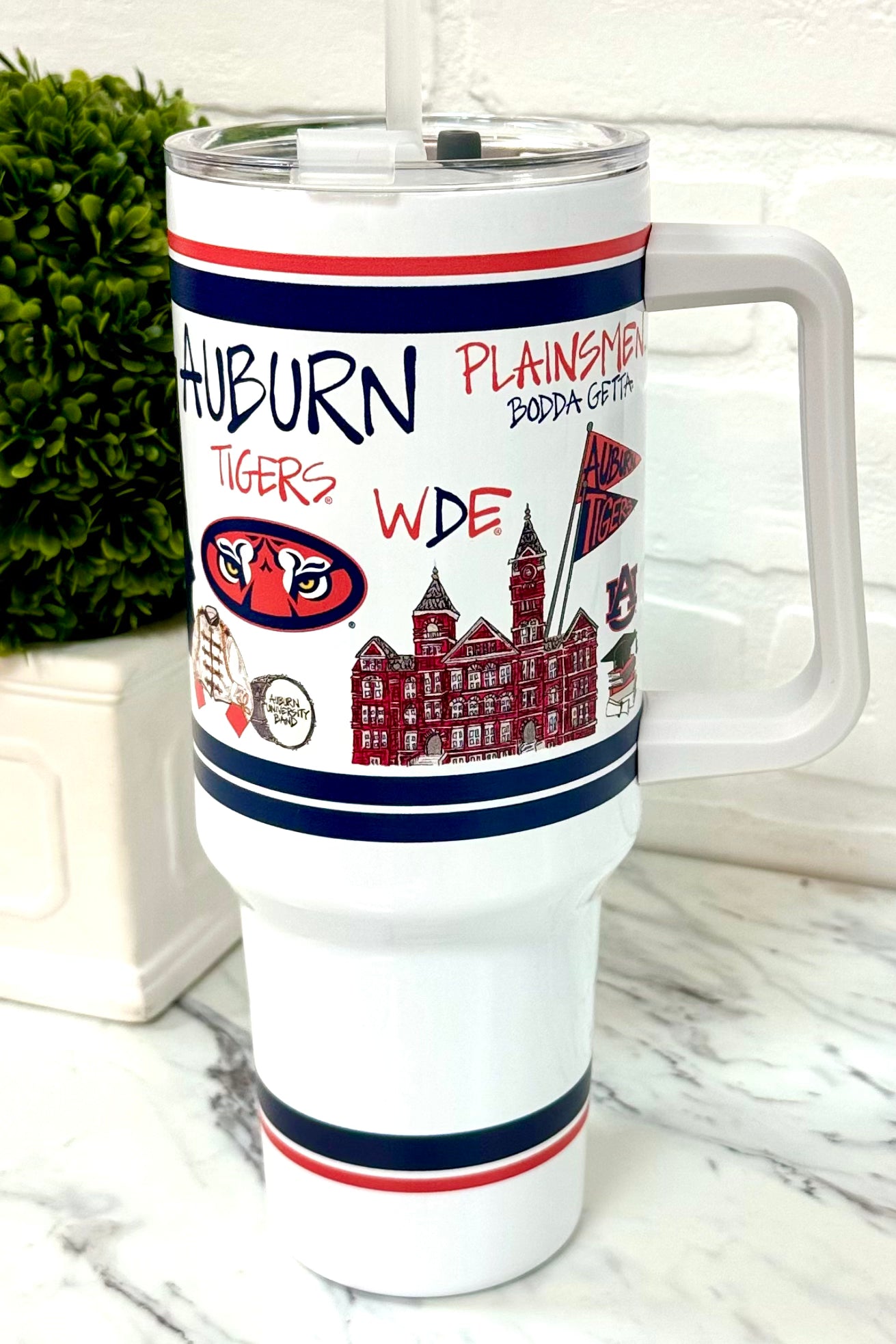 Auburn University Icons 40oz Insulated Tumbler with Handle