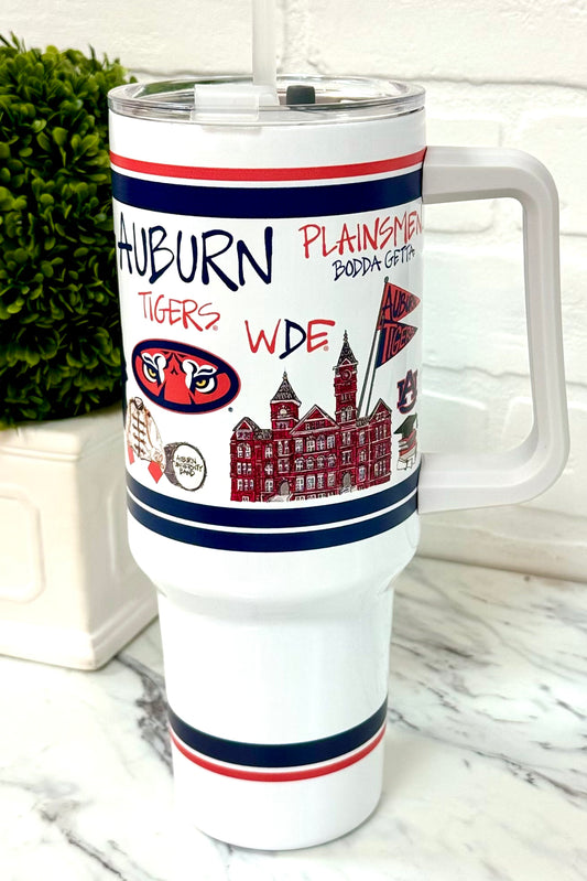 Auburn University Icons 40oz Insulated Tumbler with Handle