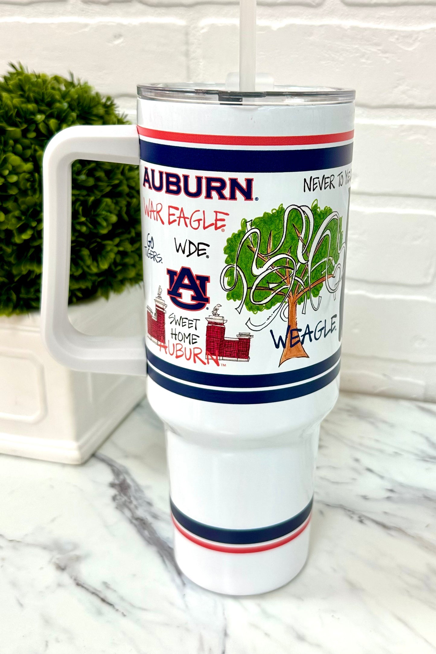 Auburn University Icons 40oz Insulated Tumbler with Handle