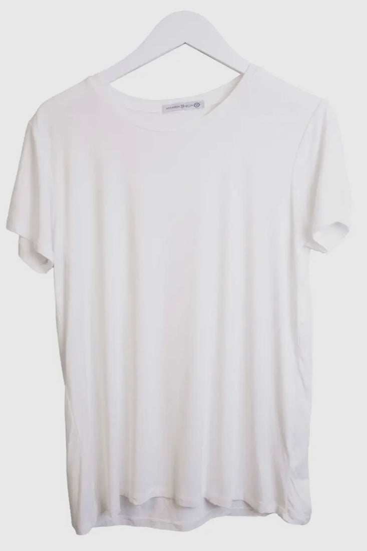 Amanda Blu Luxe Tee Shirt in White, Black, or Blossom Pink