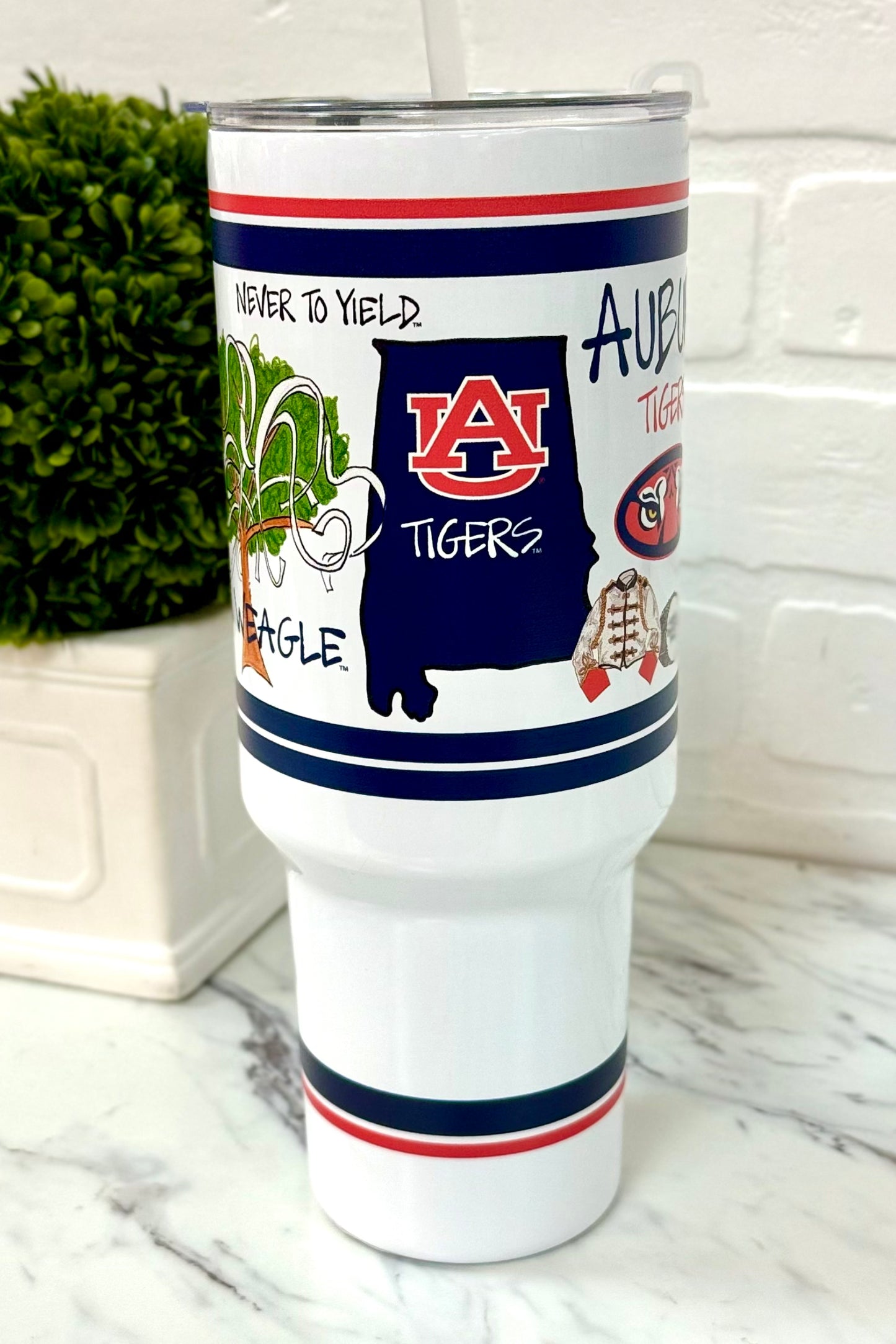 Auburn University Icons 40oz Insulated Tumbler with Handle