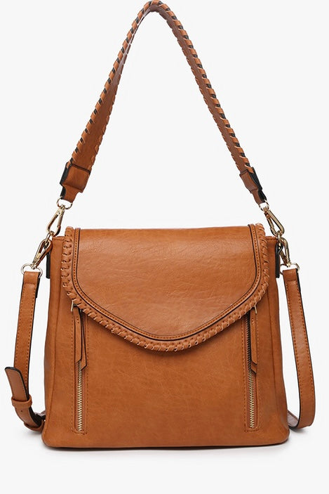 Jen & Co Lorelei Vegan Leather Hobo (Choose Brown or Black)