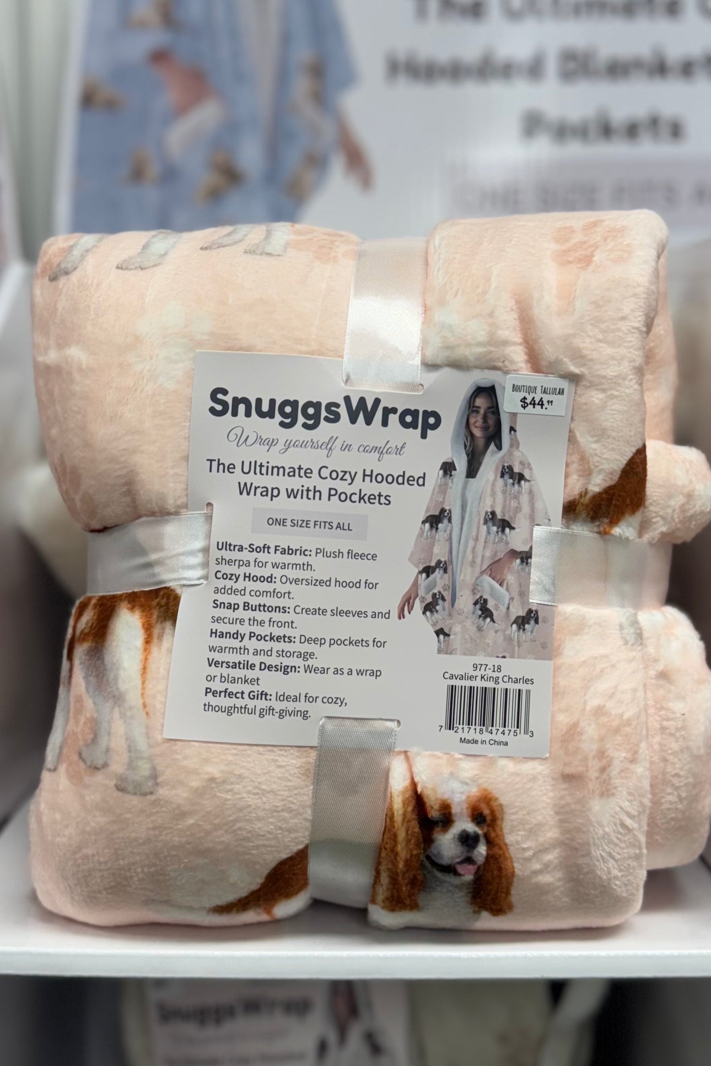 Snuggs Cozy Hooded Wrap with Pockets- Choose from 29 Favorite Pet Breeds