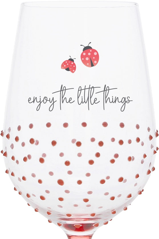 Enjoy The Little Things 16 oz Wine Glass