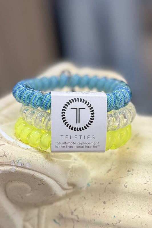 Teleties Spiral Hair Coils | Large | Ocean Villa Hair Ties