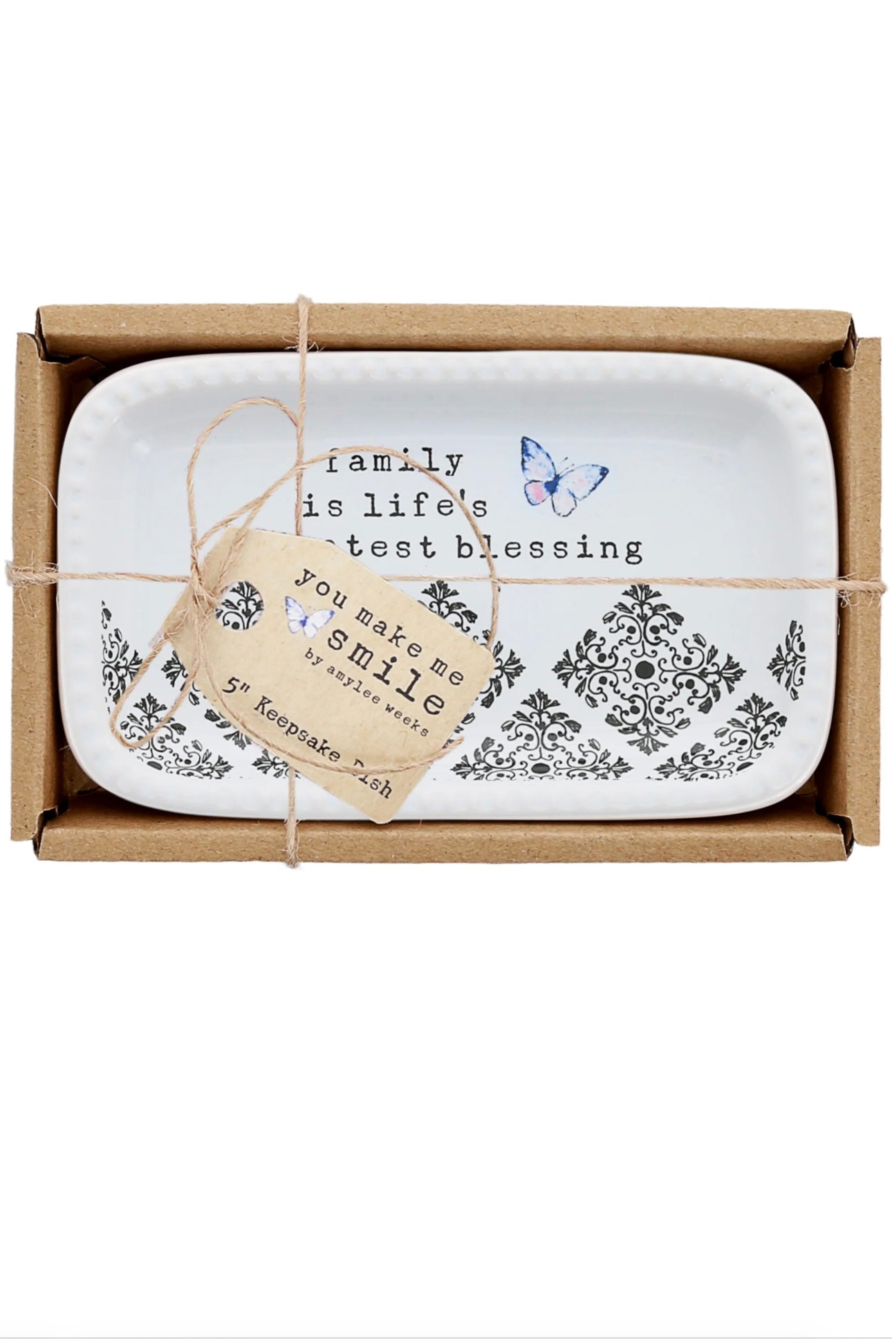 Family  5” x 3” Keepsake Dish