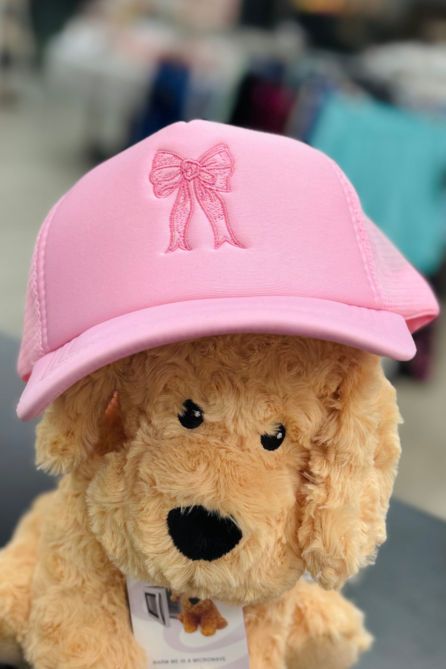 Light Pink Bow Trucker Hat