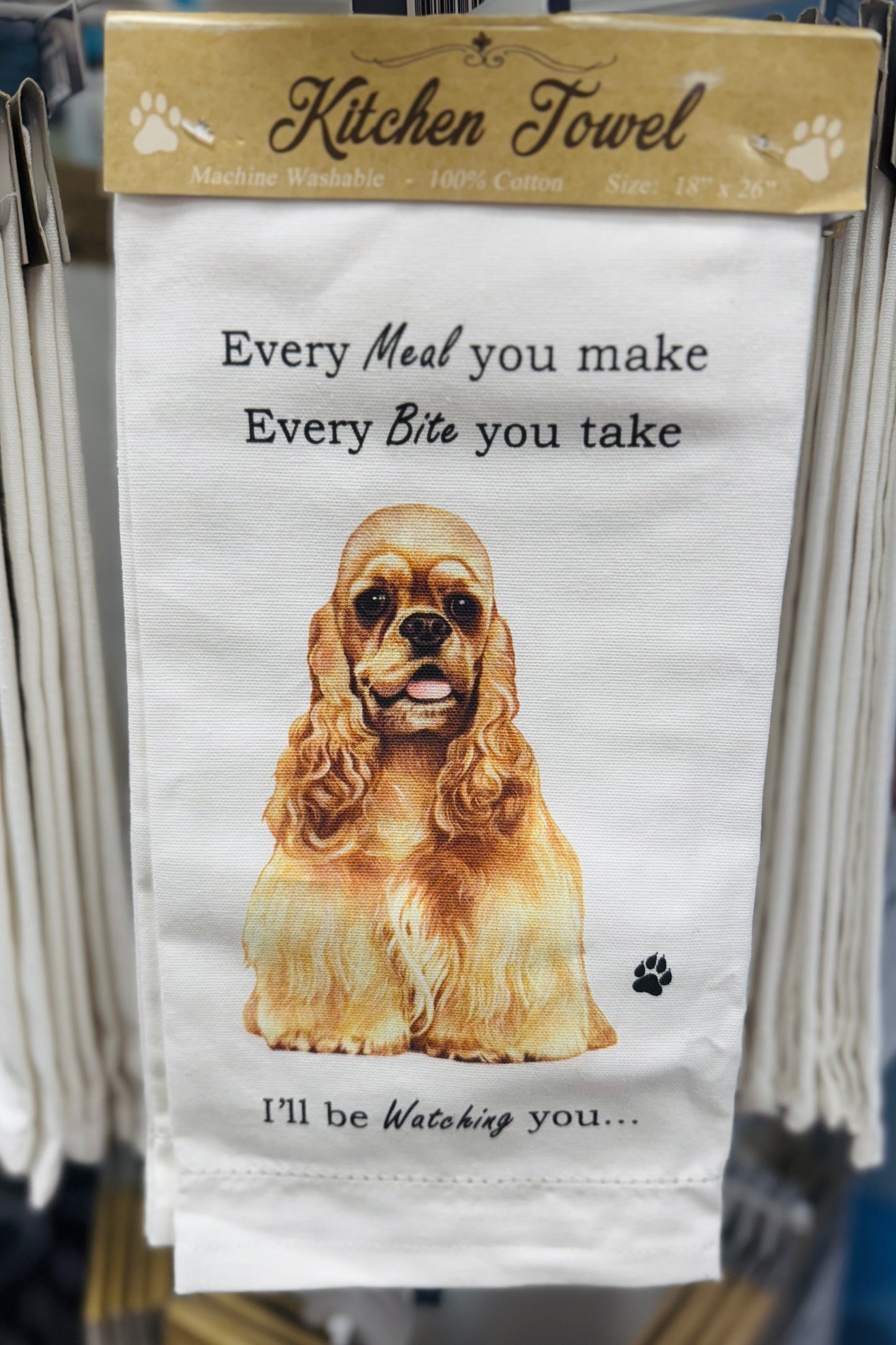 E & S Pets Kitchen Towel (Choose from 36 breeds)