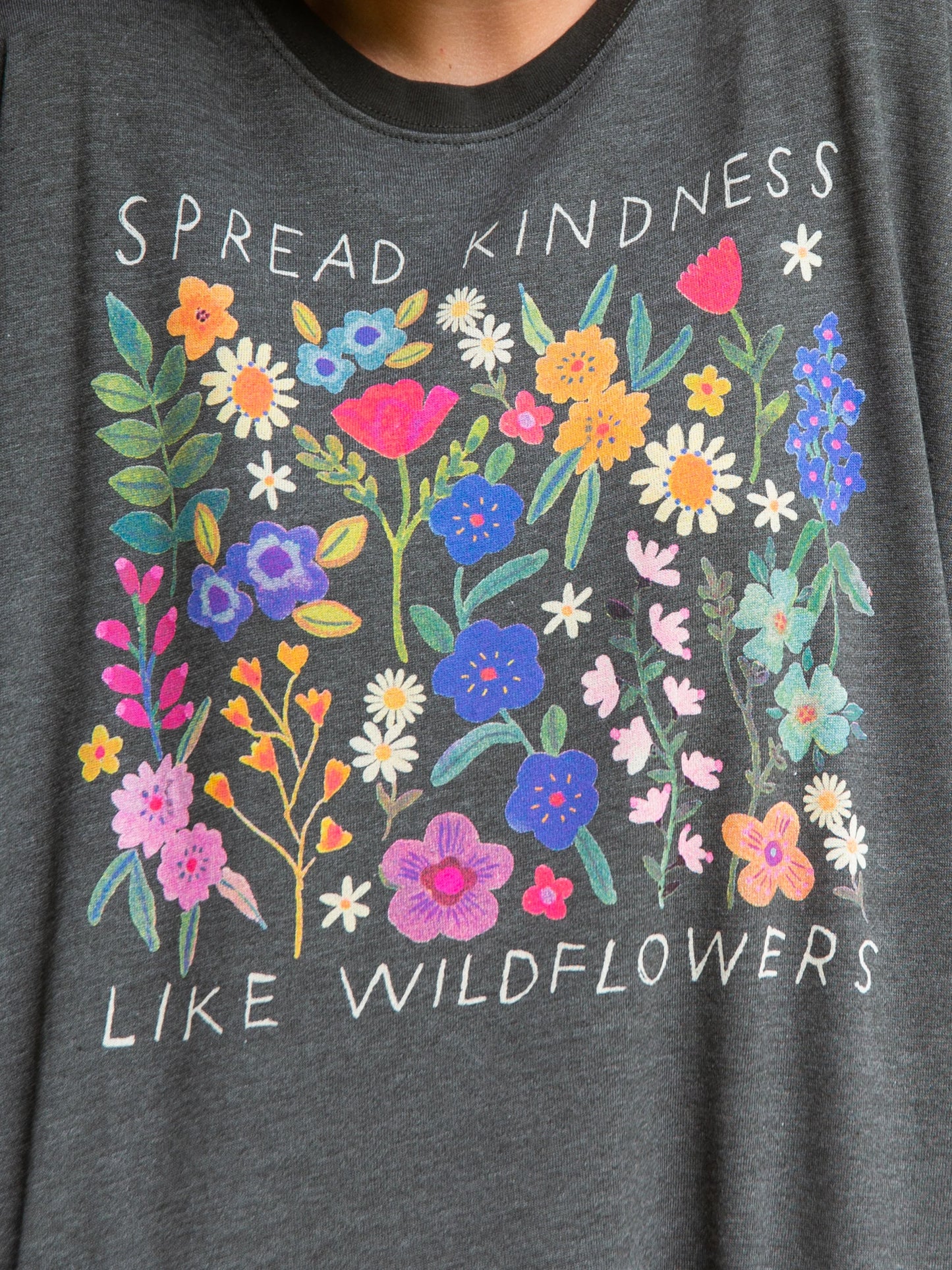 Natural Life Comfy Pocket Sweatshirt- Spread Kindness Like Wildflowers