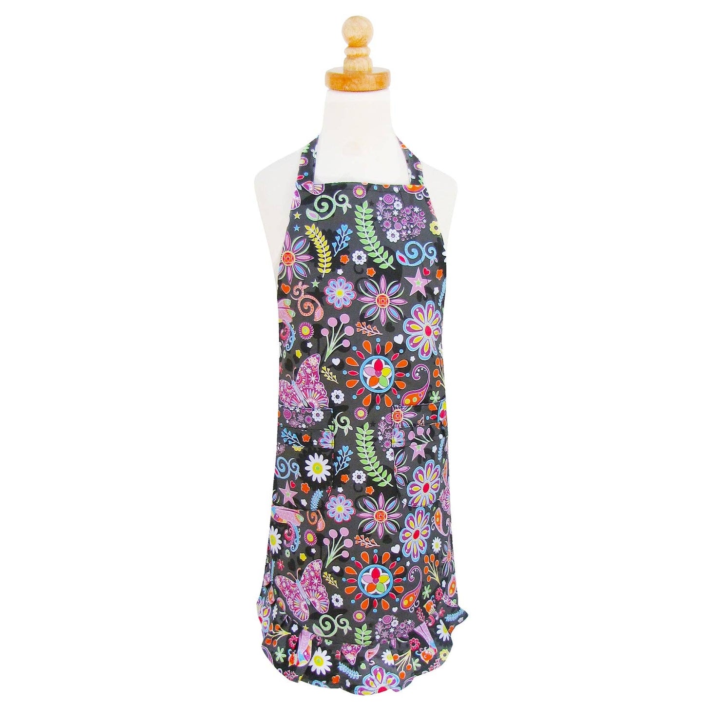 Pop Floral Girls' Ruffle Apron