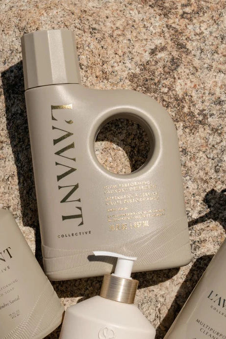 LAVANT cleaning products on a textured surface