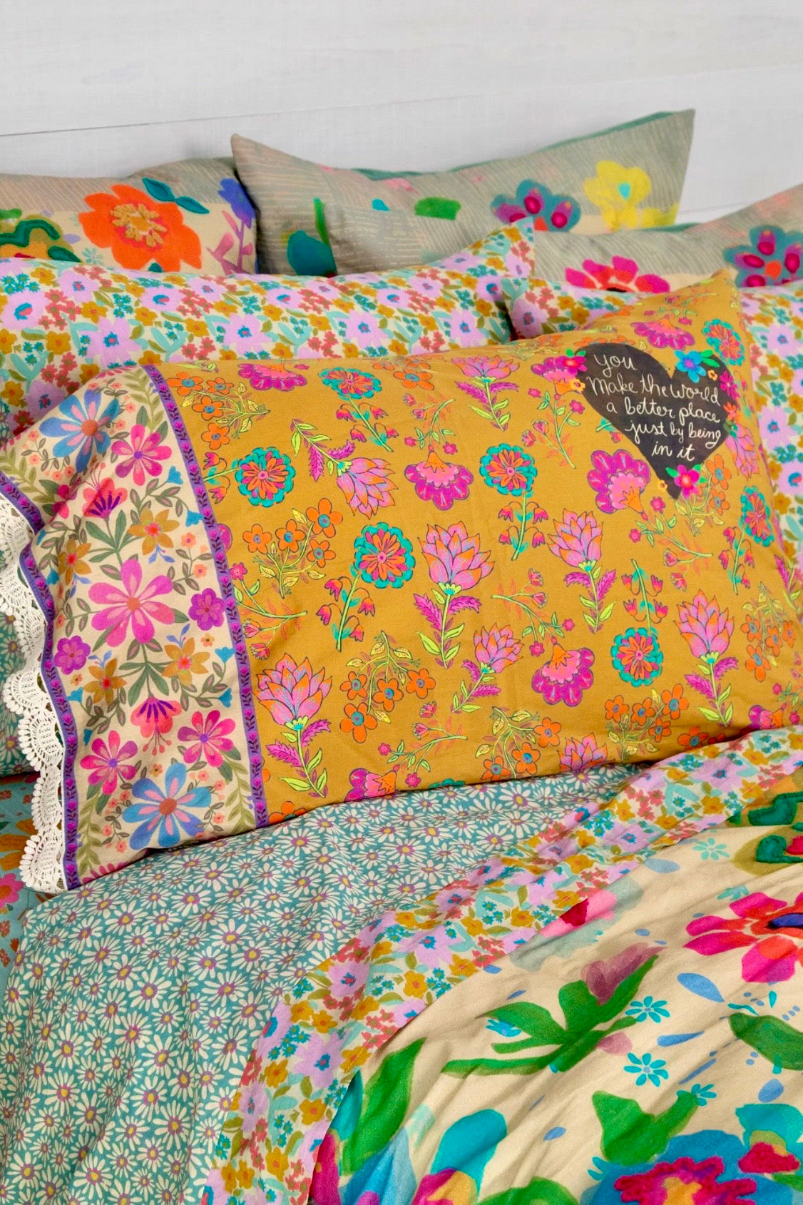 Natural Life So Soft Giveable Standard Pillow Case- You Make the World Better