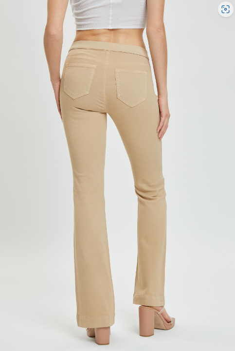 Cello Ultra Stretchy Chai Tea Pull On Flare Khaki Jegging