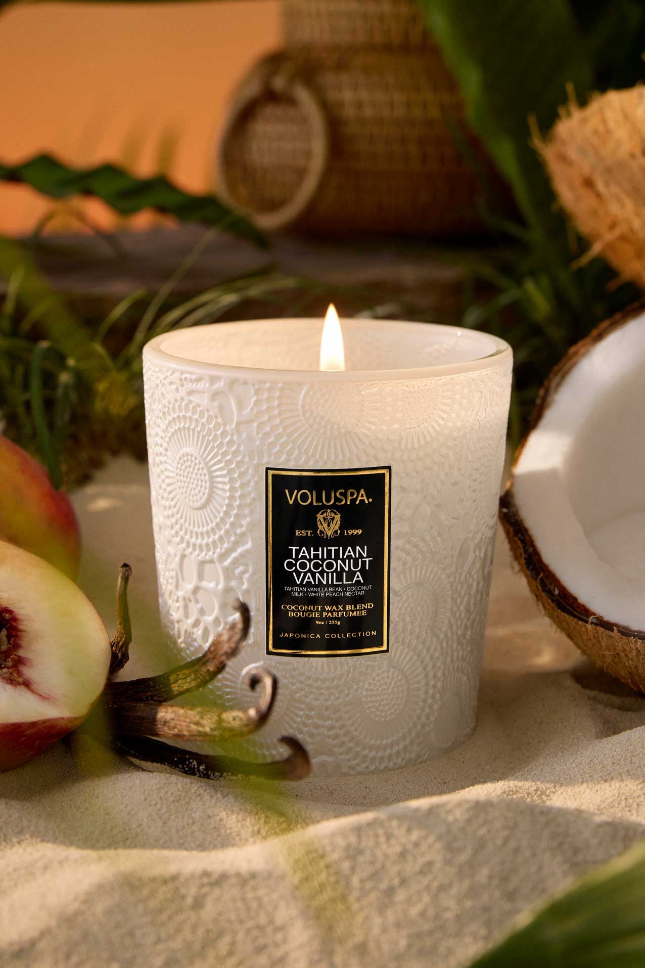 Voluspa Tahitian Coconut Vanilla 9 oz Classic Candle