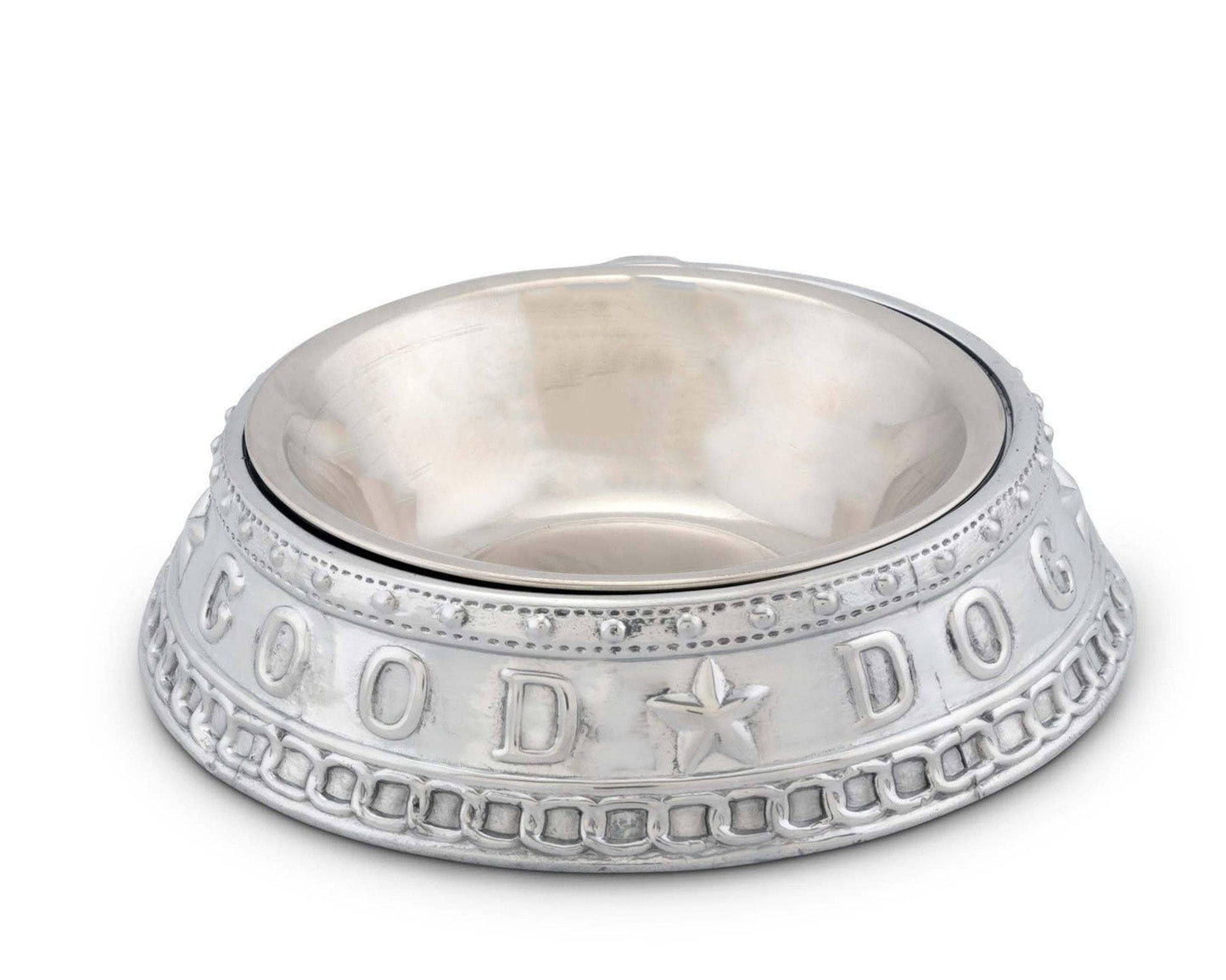 Arthur Court Good Dog Large Food and Water Bowl