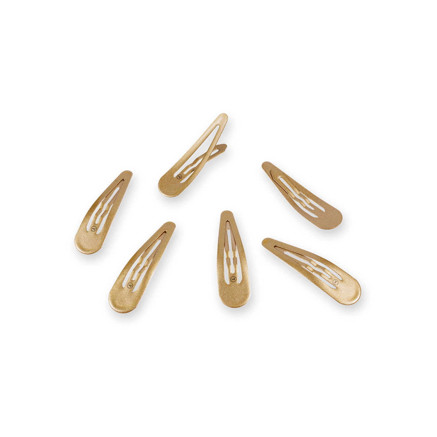 Teleties Snap Clip | Gold | 6 Count