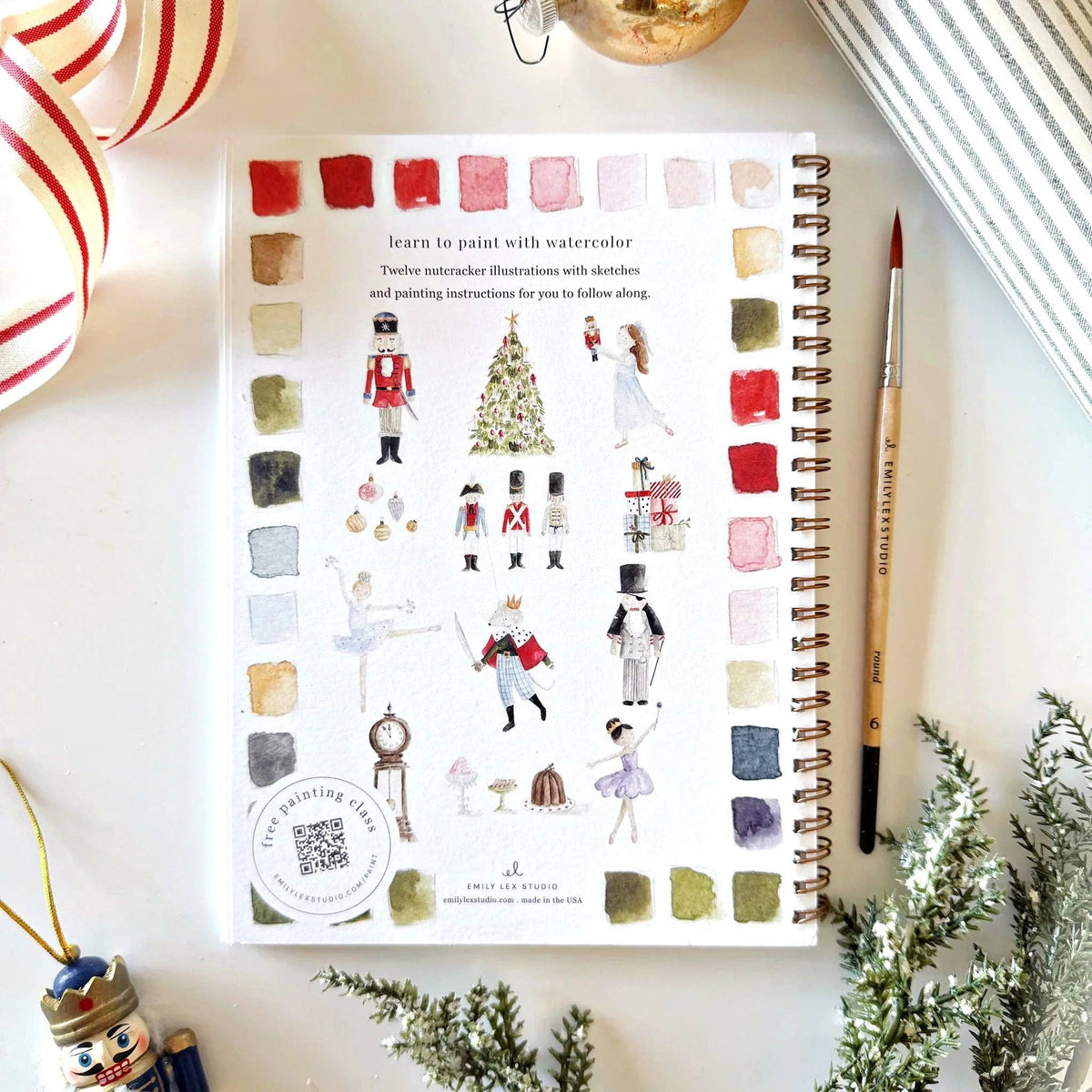 Nutcracker Watercolor Workbook: Emily Lex Studio
