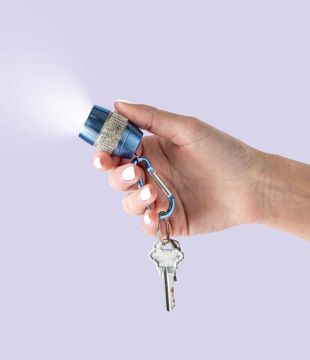 Good To Glow Rhinestone Keychain Flashlight by Crush