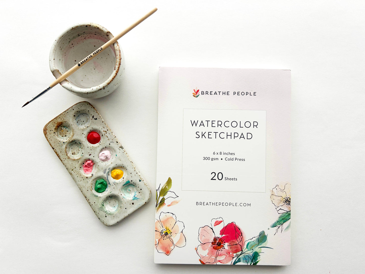 Breathe People Watercolor Sketch Pad for Creatives- Premium Art Supplies