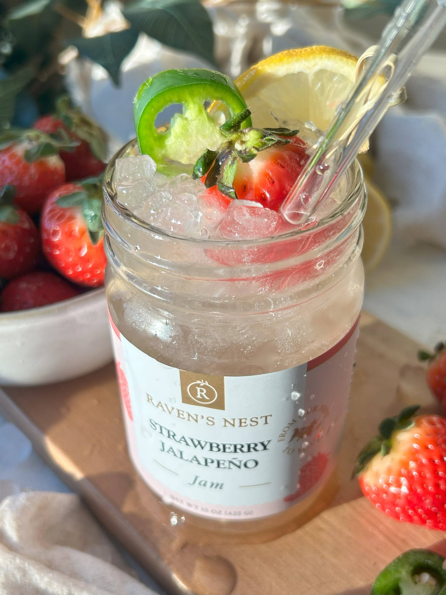 Raven's Nest Strawberry Jalapeño Jam - 15 oz.