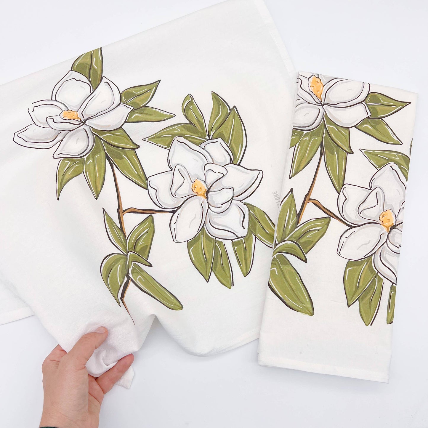 Magnolia Decorative Dish Towel