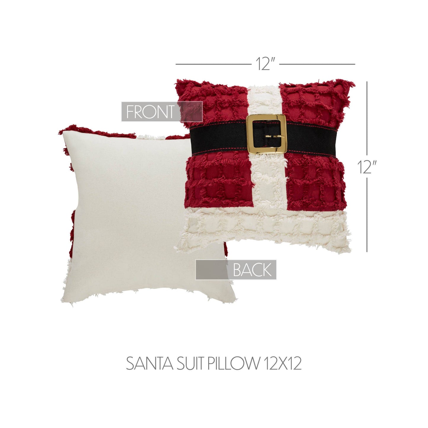 Santa Suit Square Pillow 12 x 12