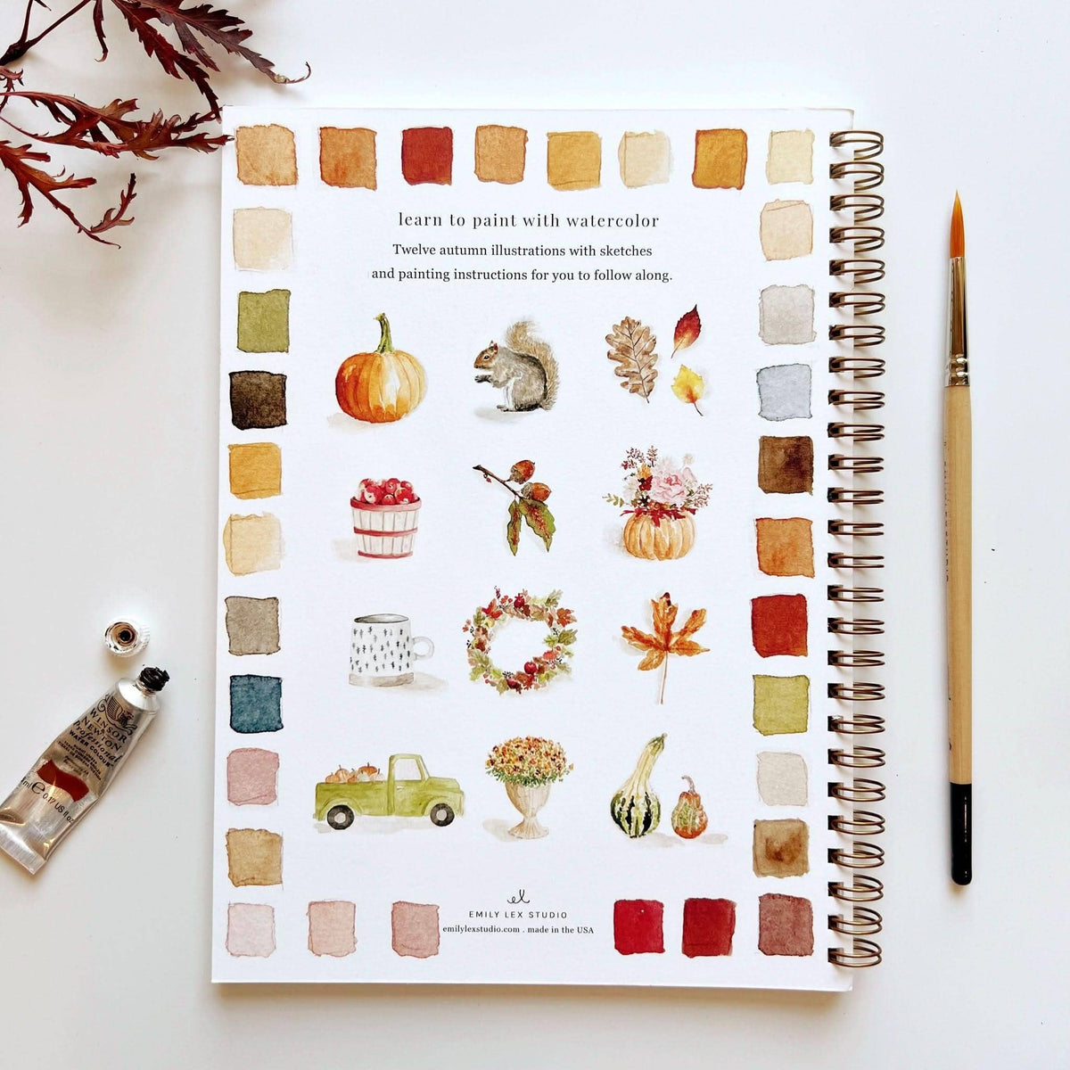 Autumn Watercolor Workbook: Emily Lex Studio