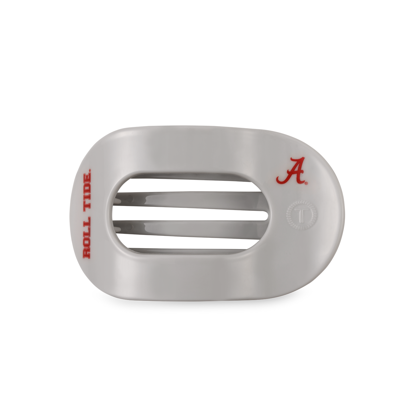 Teleties Alabama Flat Round Hair Clip | Medium | Roll Tide!
